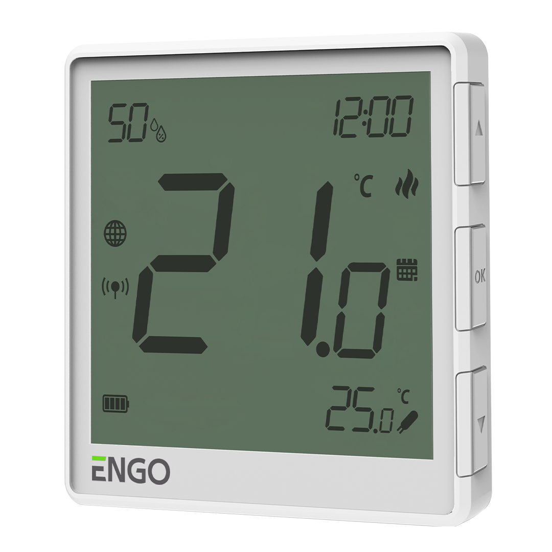 ZigBee, internetipõhine pinnapealne termostaat, patareipõhine - EONEBATW