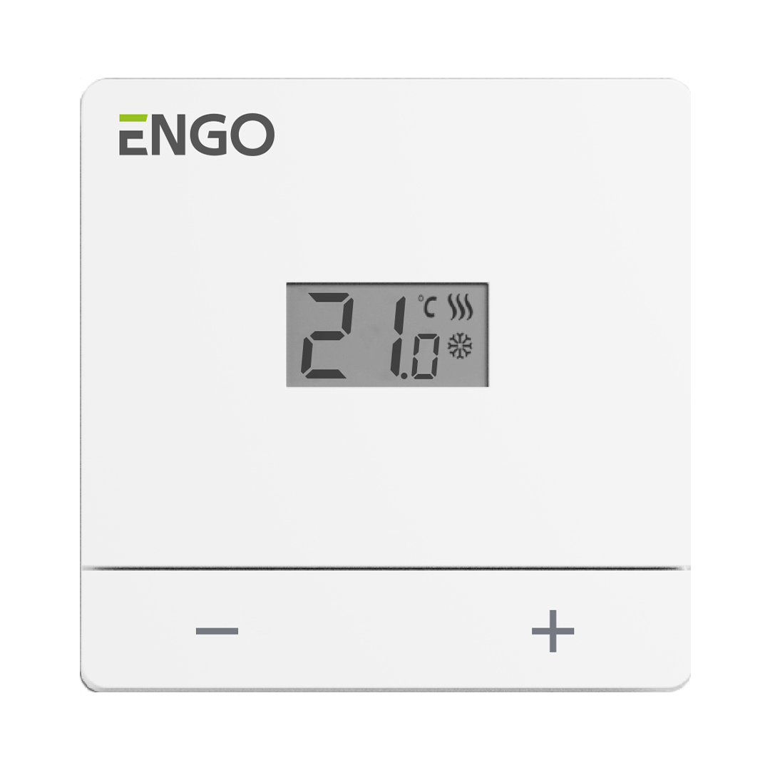 Ενσύρματος, επιφανειακός ρυθμιστής θερμοκρασίας, με μπαταρία - EASYBATW