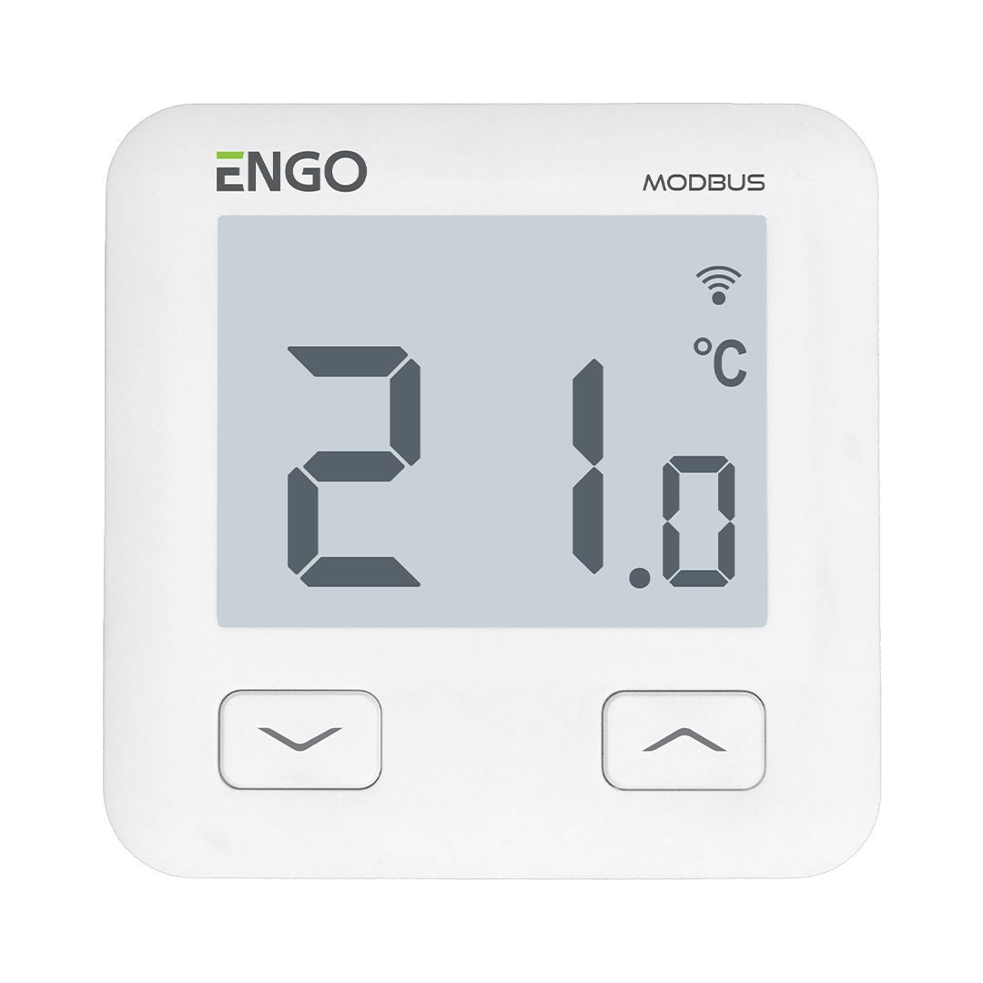 Wi-Fi Thermostat with MODBUS, 230V, white - E10WMODBUS