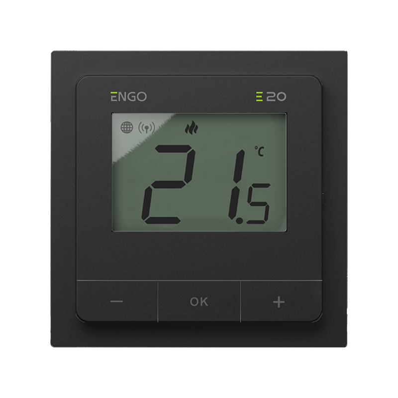 Bezel for the EASY / E20 series thermostats, black - BEZELB