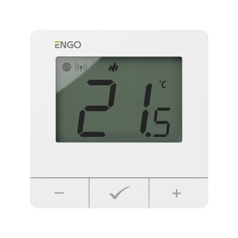 ZigBee/868MHz Smart Thermostat, battery, white - E20W230ZB